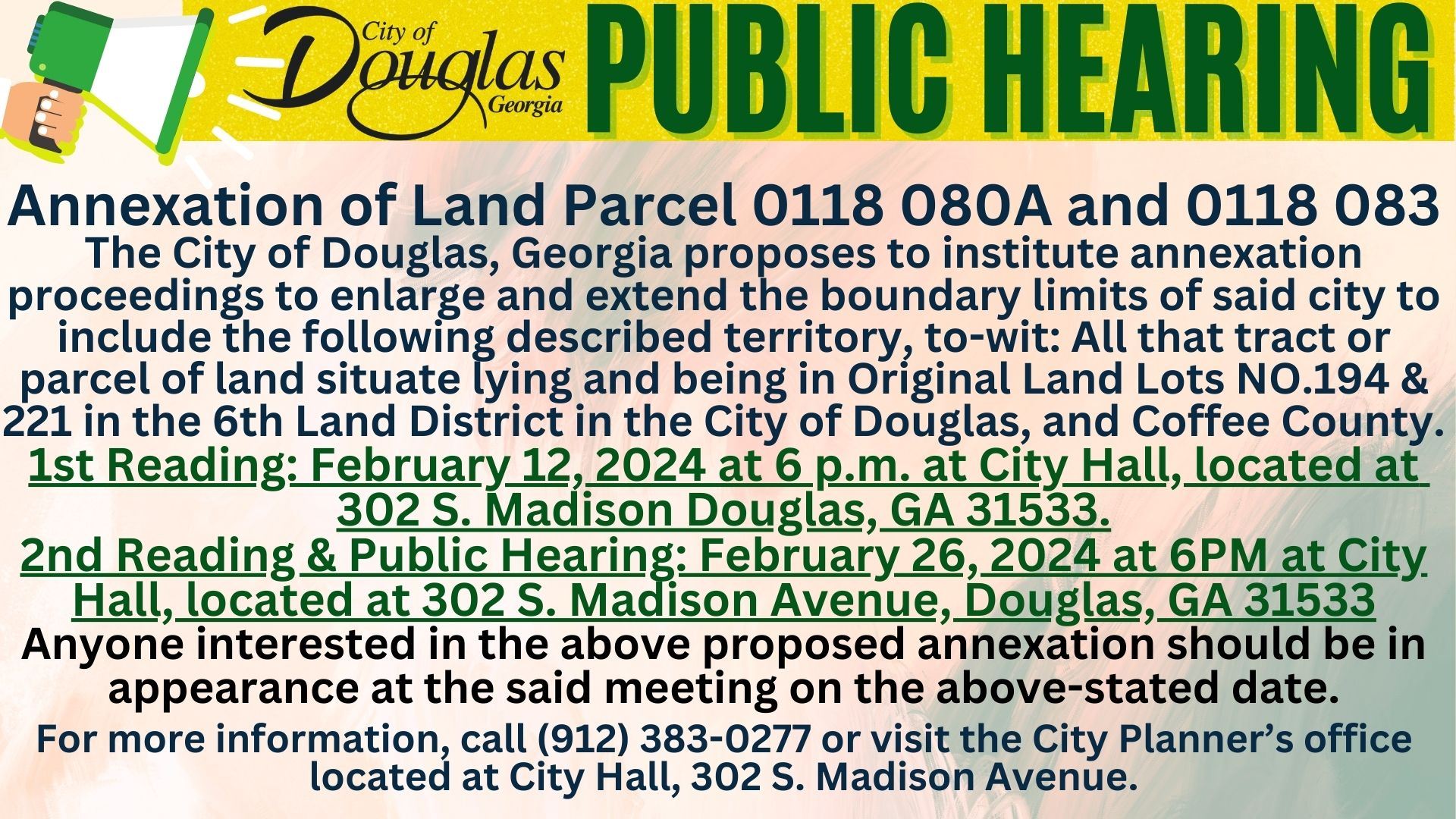 Public Notices - Annexation of Parcels 2-26-2024