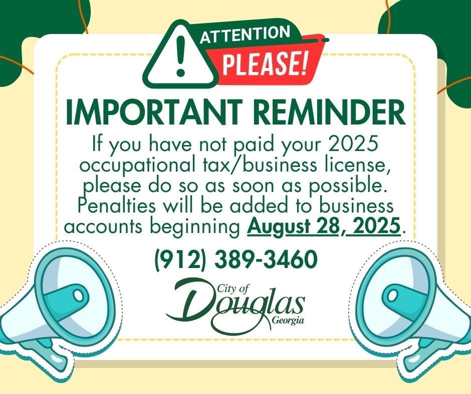 Reminder - Delinquent Business License