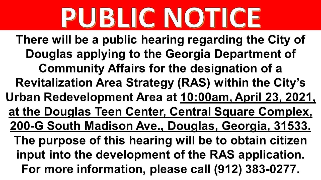 Public Notice - RAS