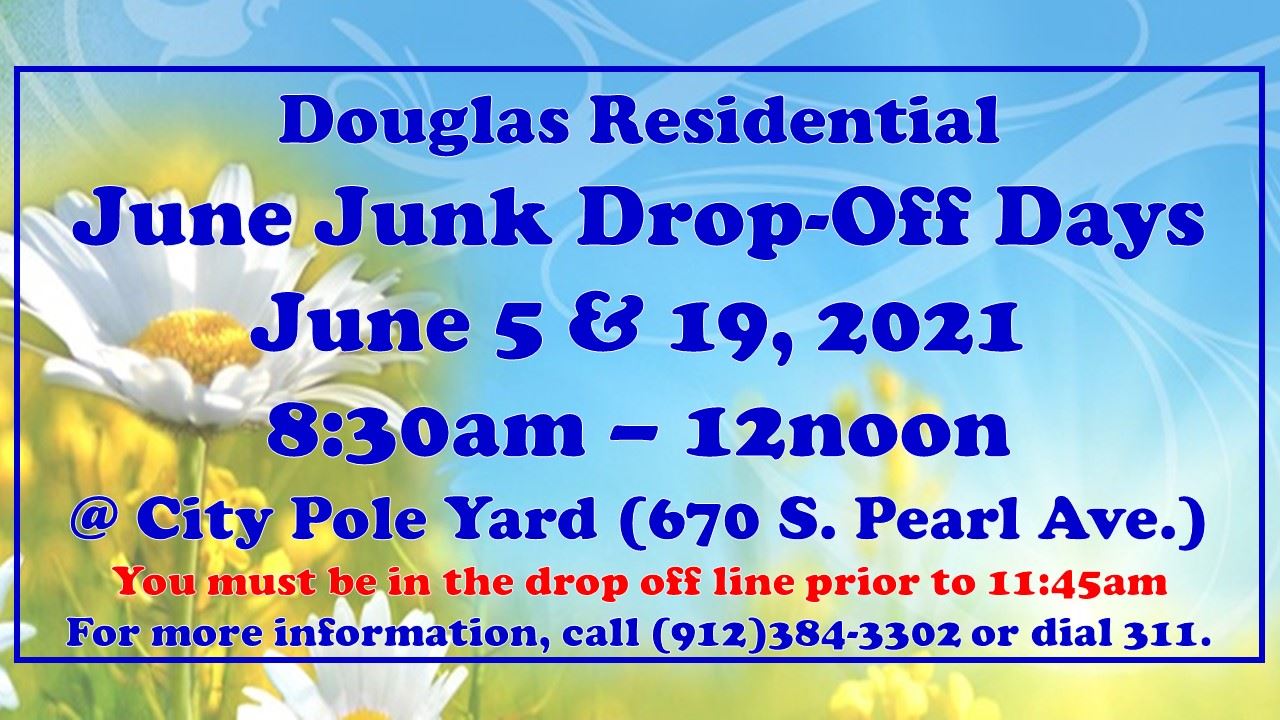 Residential Junk Drop off - JUNE