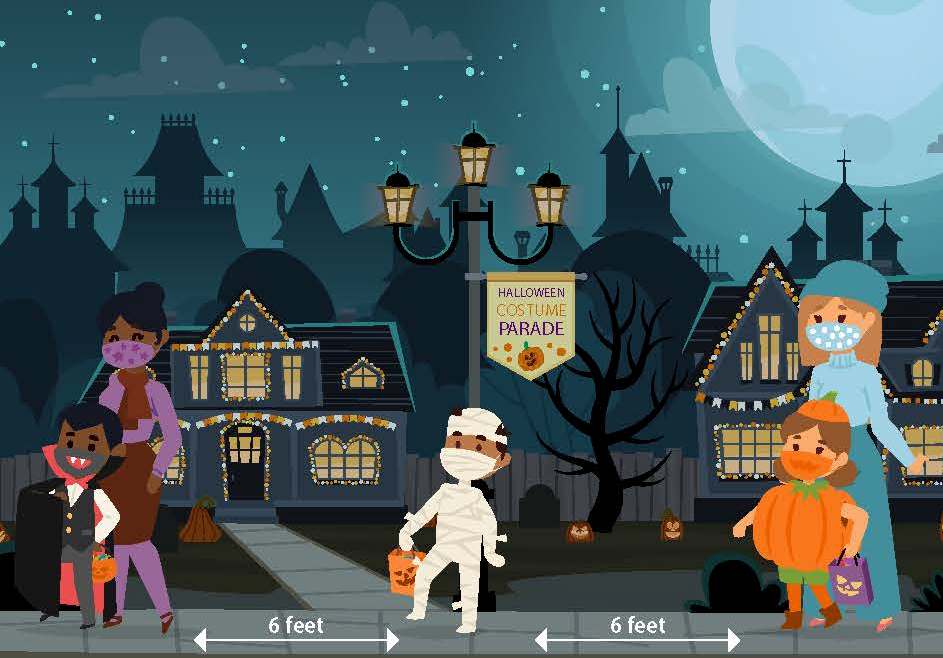 Trick-or-treating CDC Graphic