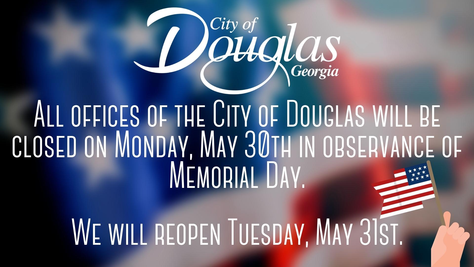 Closing Notice - Memorial Day