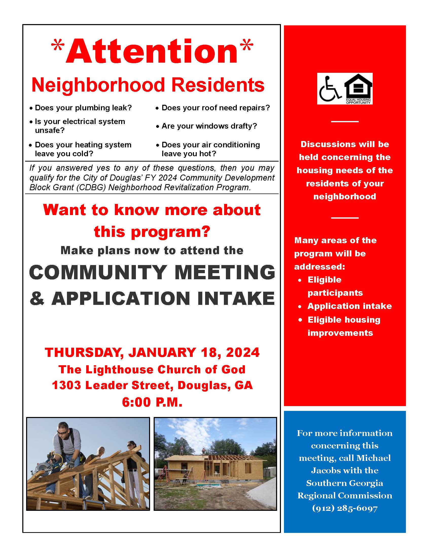 Douglas Housing Handout Flyer