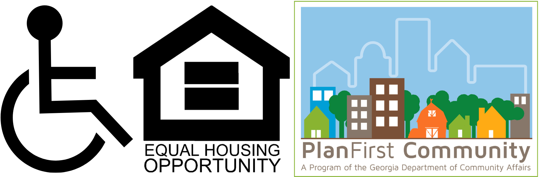Image of the Equal Housing and Plan First Logos