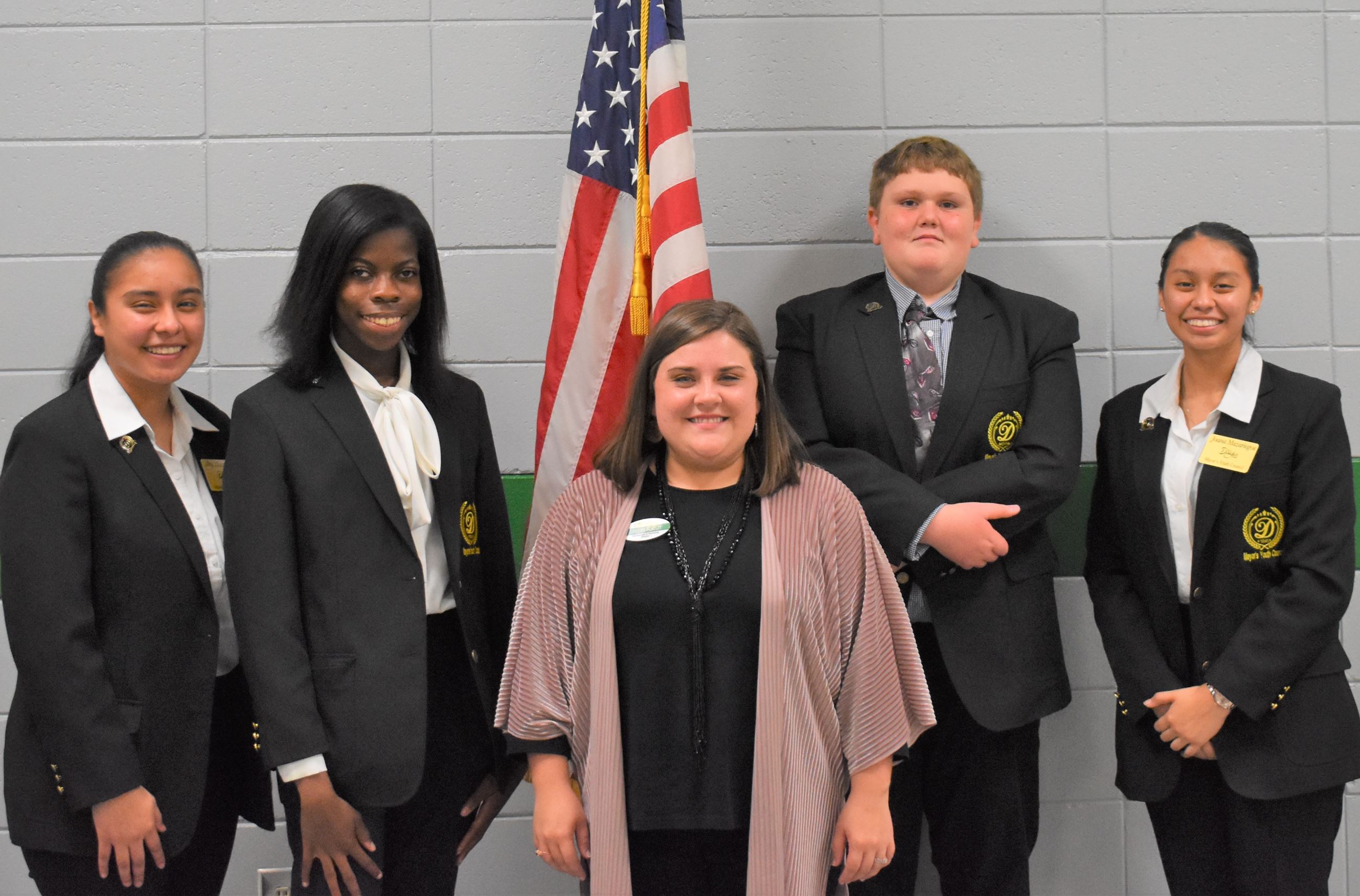 Youth Council Members with Megan Rabun